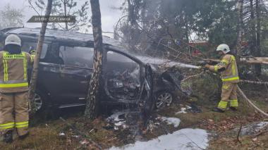 Samochód uderzył w drzewo, za kierownicą 15-latek