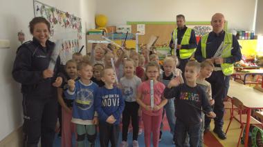 Opowiedzieli o bezpieczeństwie i rozdali odblaski