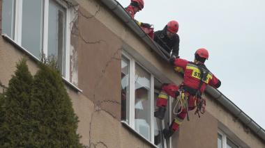 Strażacy z Pomorza ćwiczą w Rzucewie