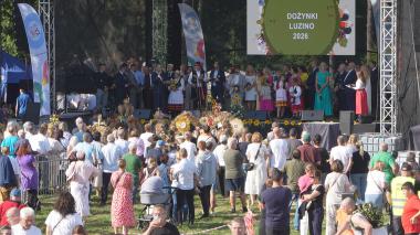 Barwny korowód zachwycił podczas dożynek w Luzinie