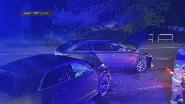 Wypadek z udziałem osobówek w Kębłowie