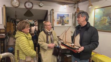 Obraz inspirowany zatopieniem niemieckiego statku